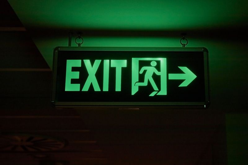 Fire Exit Sign Installation